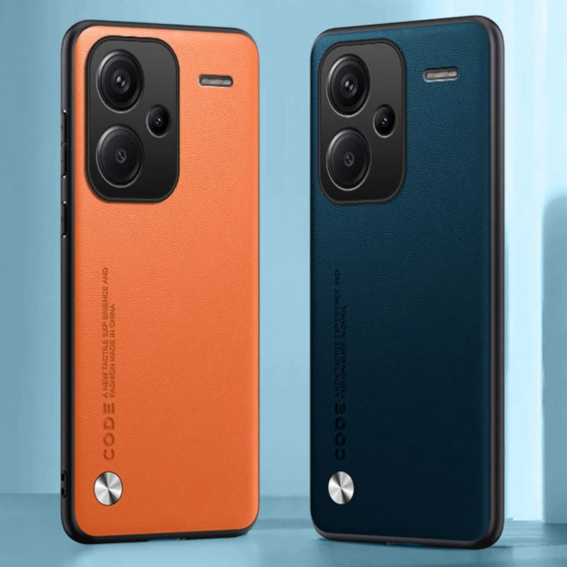 Luxury PU Leather Case For Xiaomi Redmi Note 13 Pro Plus Back Cover Silicone Full Protection Phone Case For Redmi Note 13 Pro+