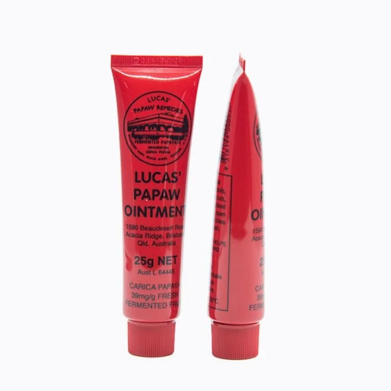 25g Lucas Papaw Ointment Multifunctional Lip Protector Hydrating Lip Balm Diaper Rash Cream Papaya Skin Rash Cream Repair Cream