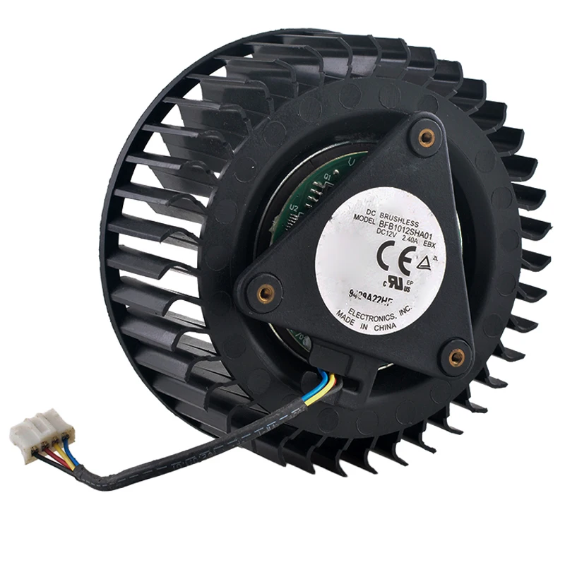 BFB1012SHA01 قطر 75 مم DC12V 2.40A 4-pin Turbofan مروحة تبريد لبطاقة الرسومات RX Vega 56/64 RTX5000