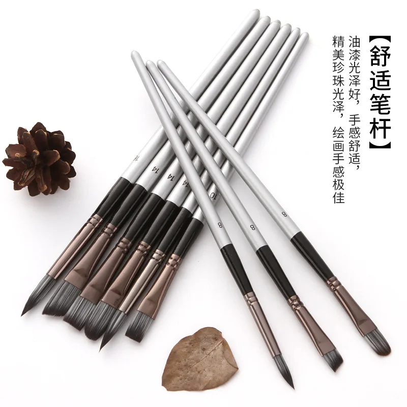 24 PCS Paint Brush Set Canvas Roll Nylon Watercolor Acrylic Oil Painting Brushes for Artists Students DIY Art Supplies 3