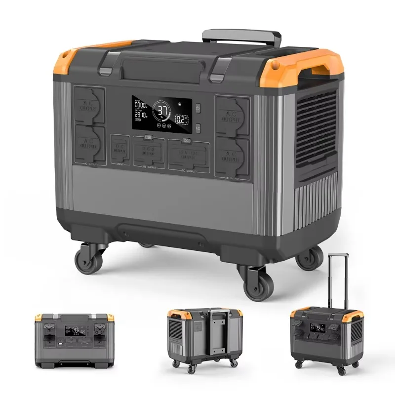 

Портативная солнечная электростанция, 3000 Вт, 3 кВт, высоковольтный аккумулятор, солнечный генератор с панелью, 3000 Вт