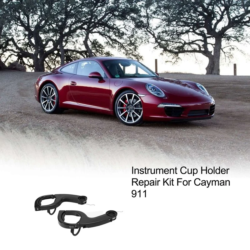 Automotive Left+Right Front Instrument Cup Holder Panel Cup Holder For Porsche 99155219401 99755229403 Replacement Parts image 3