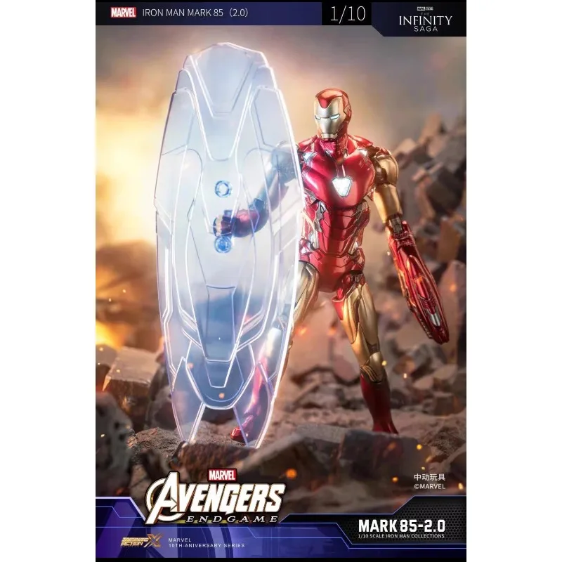 

Original ZD TOYS Marvel Legends Series IRON MAN MK85（2.0） Deluxe Edition Luminous Version Action Figure Model Toys Gift