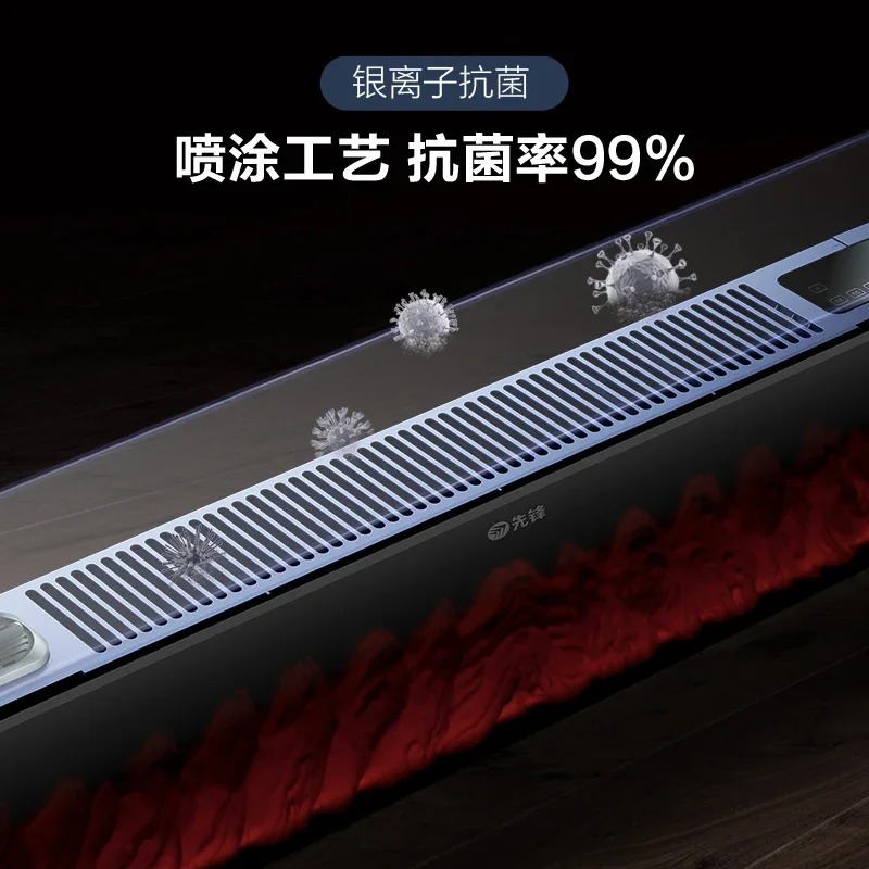 

Электрический обогреватель SINGFUN 220 В с эффектом пламени, графеновый увлажнитель с быстрым нагревом, голосовое управление для дома, гостиной, BDB