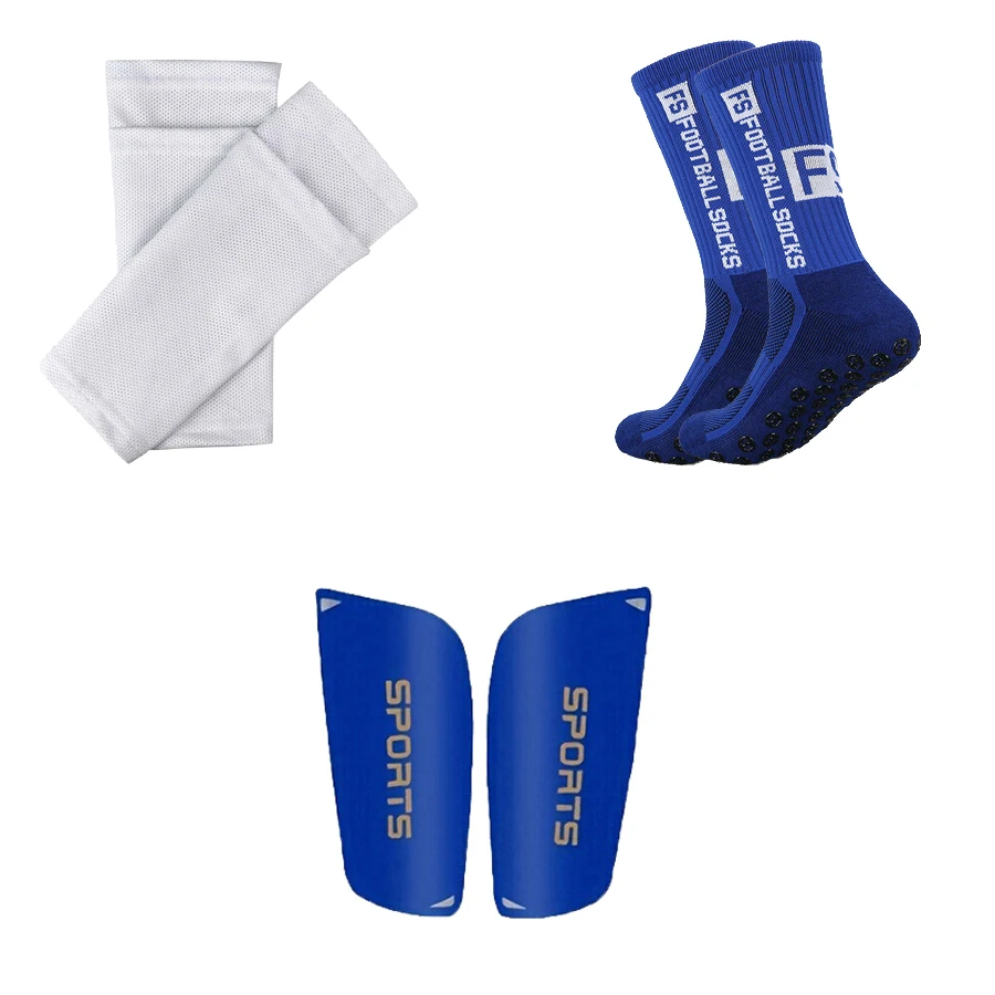 Kit de protection des jambes, composé de chaussettes, housse de protection à double couche, planche de protection des jambes, 1 ensemble