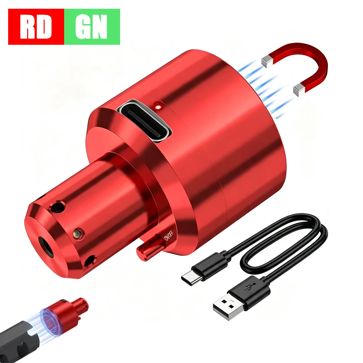 Rechargeable Green Red Lasers Bore Sight Magnetic Laser Bore Sight for Multiple Calibers Professional Magnetic Boresighter