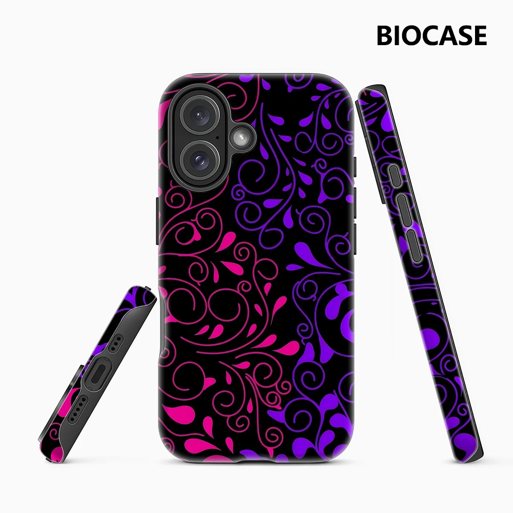 

Neon Swirls Phone Case for Magnetic Phone Case for IPhone 17 16 15 14 13 Pro Max Plus Single Double-layer Tough Case