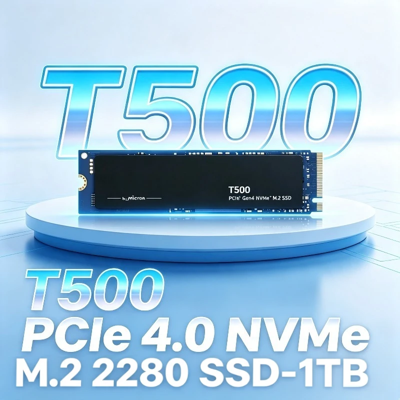 For Crucial T500 PCIe Gen4 NVMe SSD,TLC NAND, 1TB 2TB Up to 7300MB/s, Laptop Desktop (PC) Compatible, for Creatives and Gamers