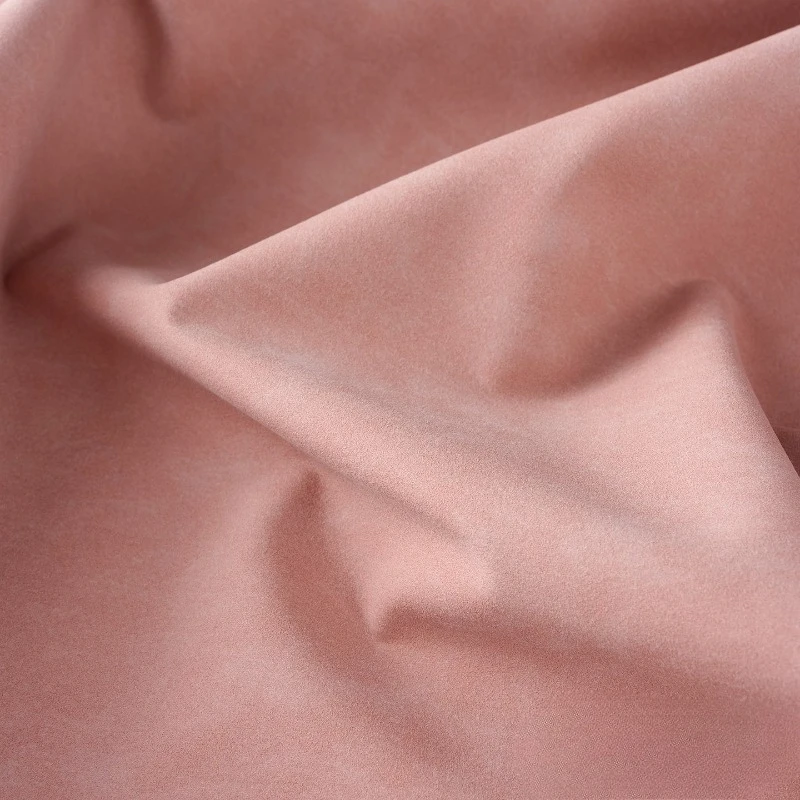 Solid Color Microfiber Nanofiber Leather Fabric for Frosted Breathable Tear Resistant Outerwear Vest Clothing Diy Sewing Cloth
