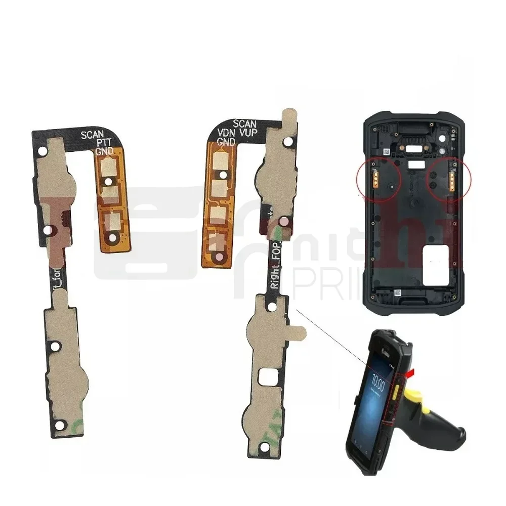 5Set untuk Zebra TC21 TC26 Side Key Trigger Switch 58-062923-02 dan 58062925-02（L+R）