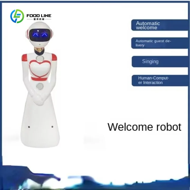خدمة توصيل الطعام المتنقلة الذكية ذاتية القيادة في الأماكن المغلقة، مطعم الروبوت البشري