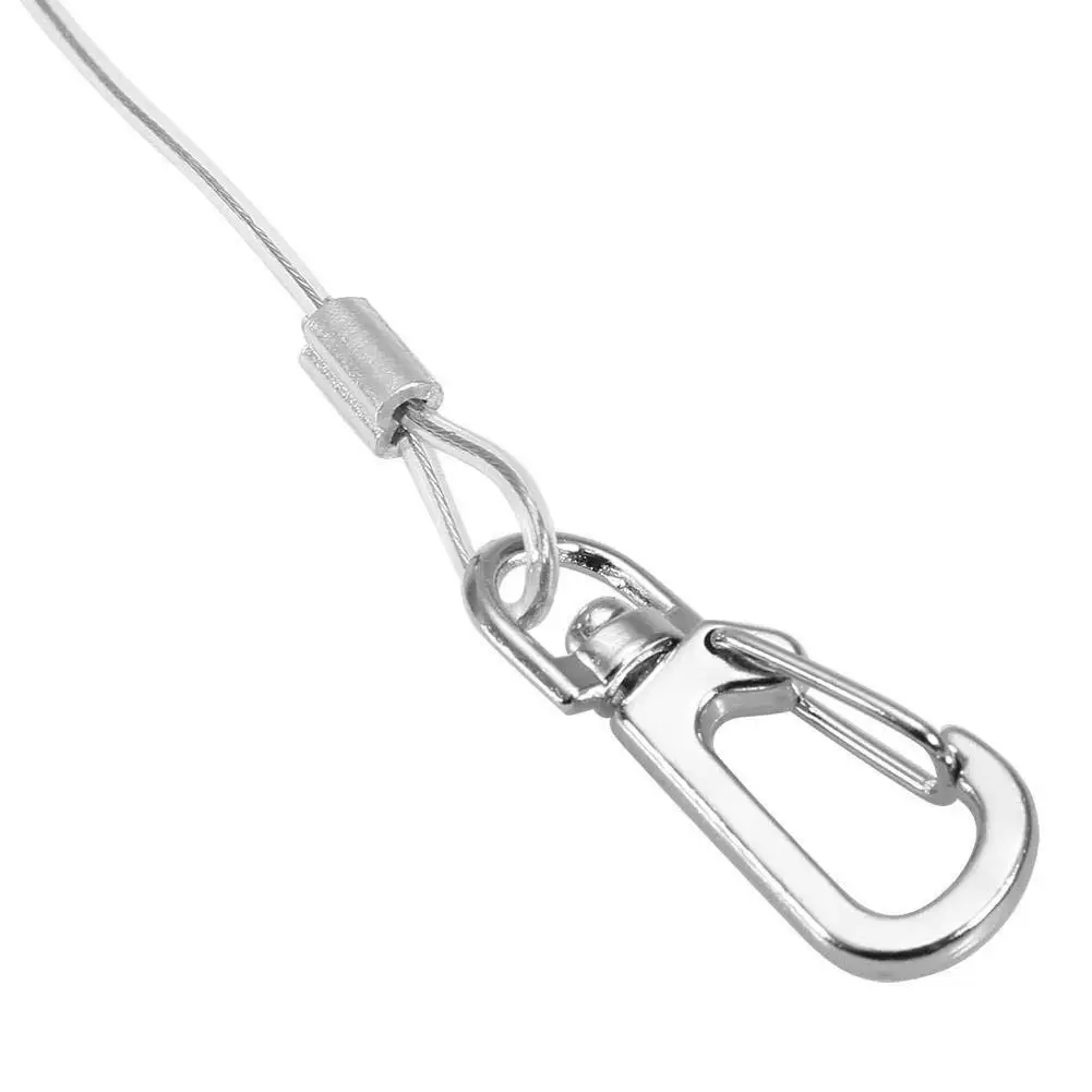 Гибкий поводок для птиц с кольцом для ног, 3 м