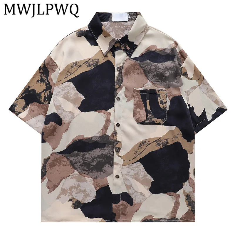 

MWJLPWQ Couple Outfit Summer 2026 New Style Shirt Ins Trendy Niche Design Spliced Pocket Short Sleeve Single Breasted Tops 16144