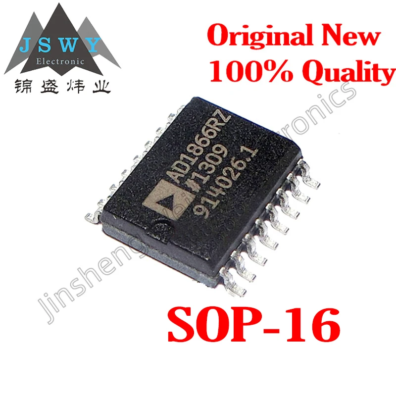 

1~20PCS AD1866 AD1866R AD1866RZ Dual-channel 16-bit Audio DAC SMT SOP16 Spot Chip Brand New Good Quality