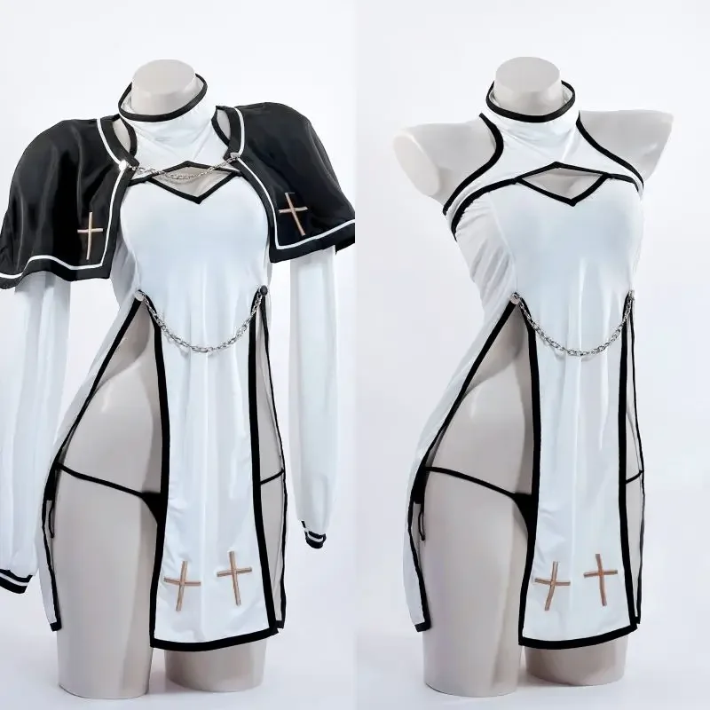 Original Design Fegefeuer Priester Cosplay Kostüm Nonne Cosplay Kleid Sexy Kostüme Für Frauen 2025, Halloween Weihnachten Party