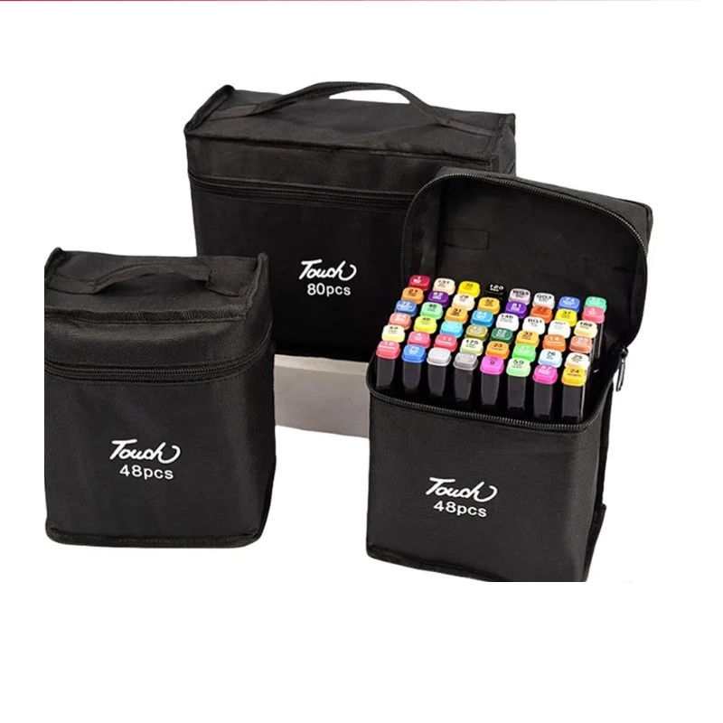 

48-цветный набор маркеров, цветная детская 80/24 цвета, маслянистая акварельная ручка с двойной головкой, цветная кисть, кисть