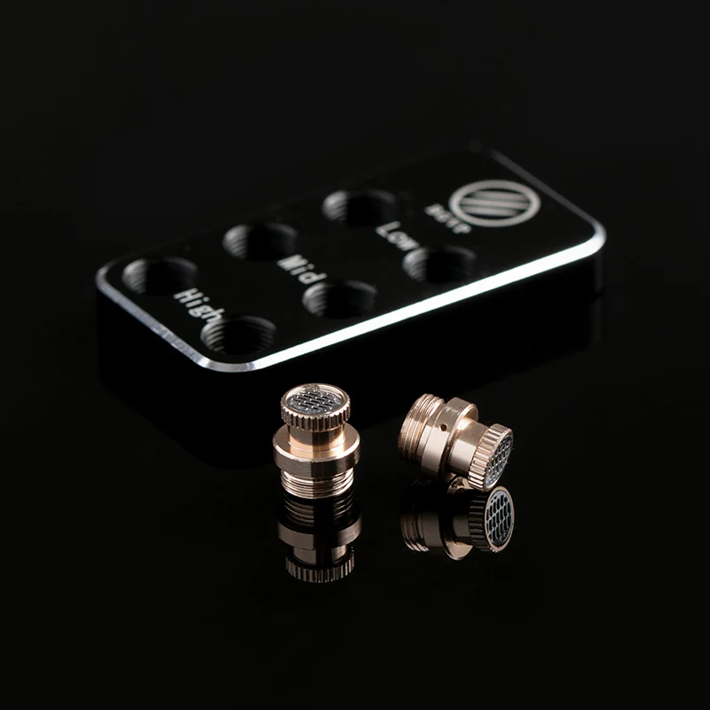 Bgvp dmg 1 par filtros de fone de ouvido de médio-alta frequência afinação fliters com placa de módulo de metal diy