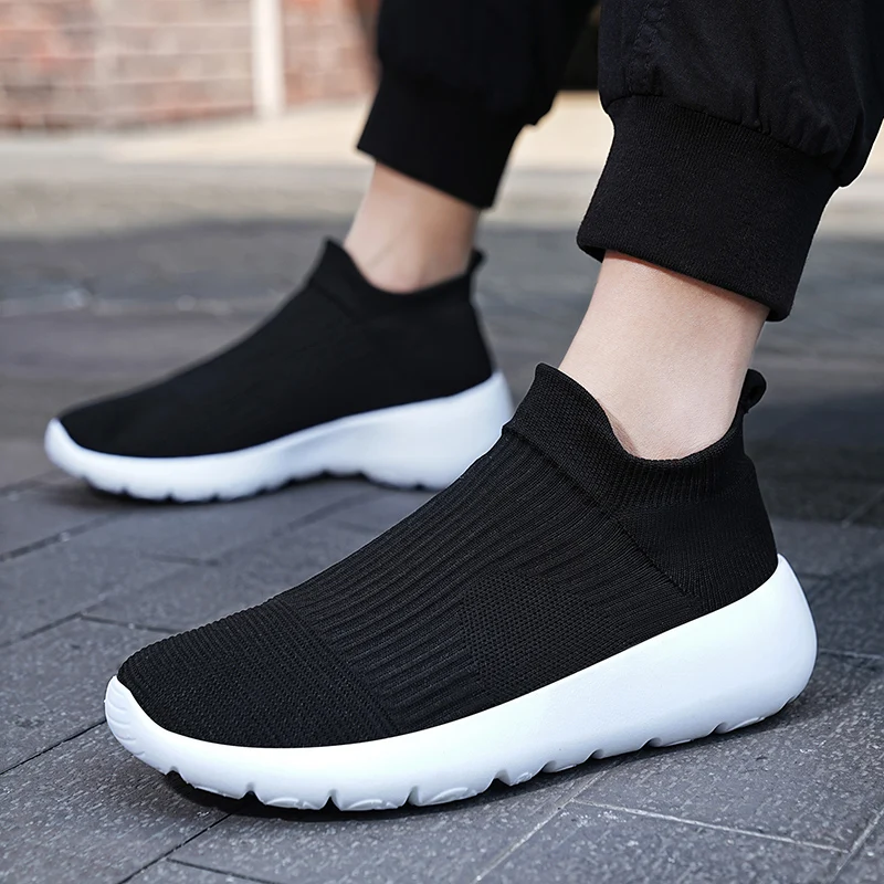 

Men's summer flying mesh surface breathable casual running sports soft soles anti-slip lightweight trendy shoes for women