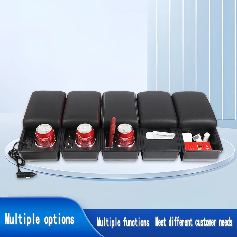 Car Fiat panda 2 Armrest box﻿ central content store case console storage elbow support rest arm - view 6