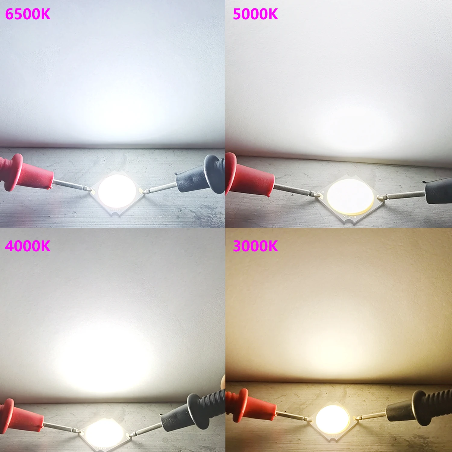 1pcs bridgelux COB Chip 50W 40W 30W 20W 10W  led matrix Lamp 1919 DC30-33V Led ForTrack lightting Floodlight spotlight colorful