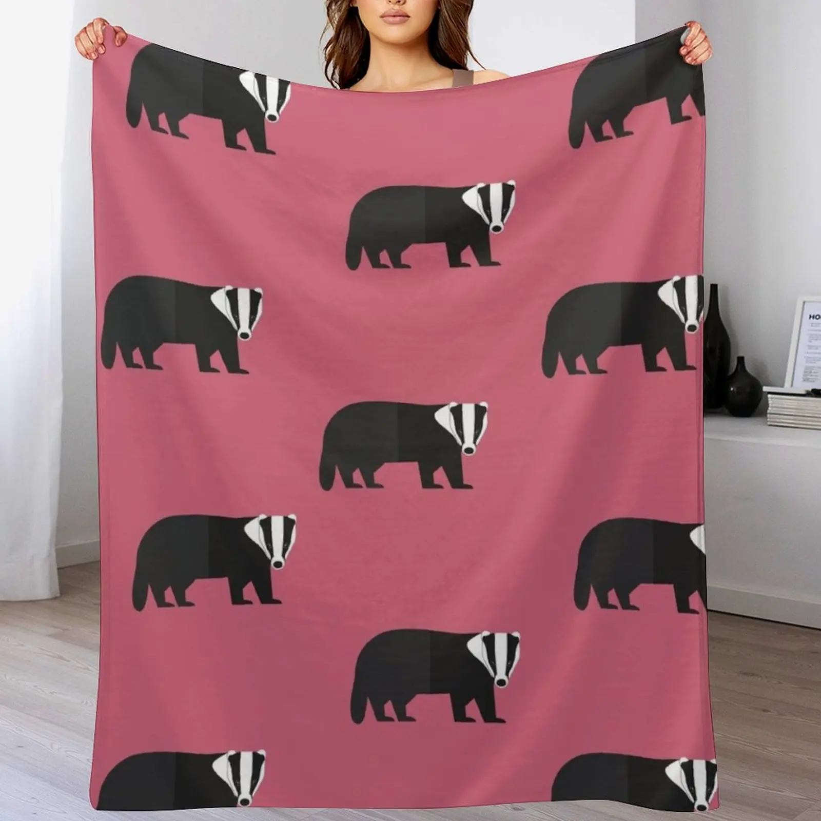 

Badger parade Throw Blanket Decorative Throw Decorative Beds Bed Fashionable Blankets