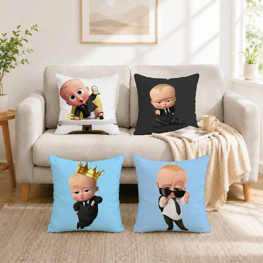 

C-Cartoon The Boss BabyS Square Double-Sided printed Pillow Case Bedroom Bedside Pillow Sofa Cushion Cover Gift