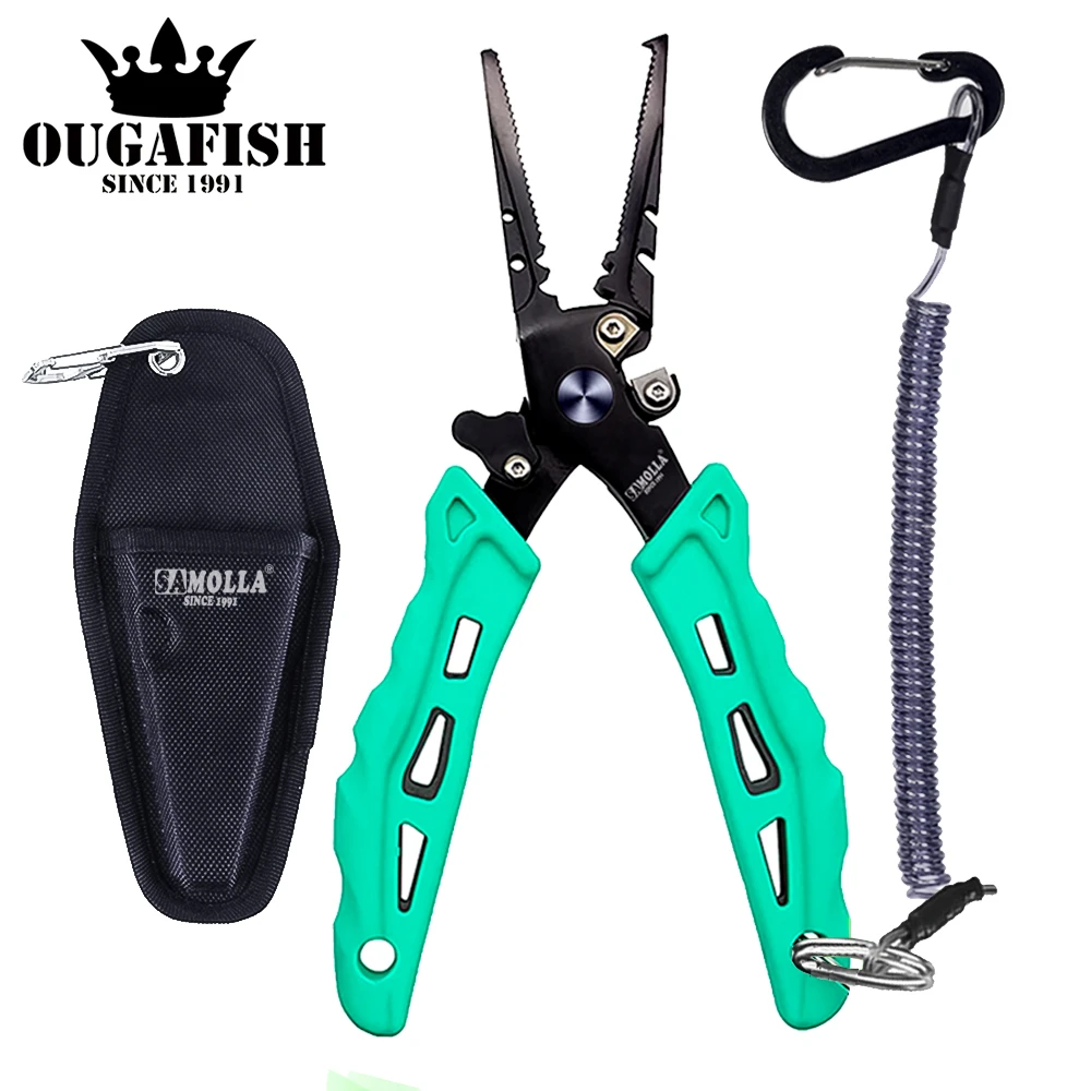 

2022 Multifunctional Fishing Pliers 420 Stainless Steel Body Scissors Line Cutter Hooks Remover Outdoor Fishing Peche Accessoire