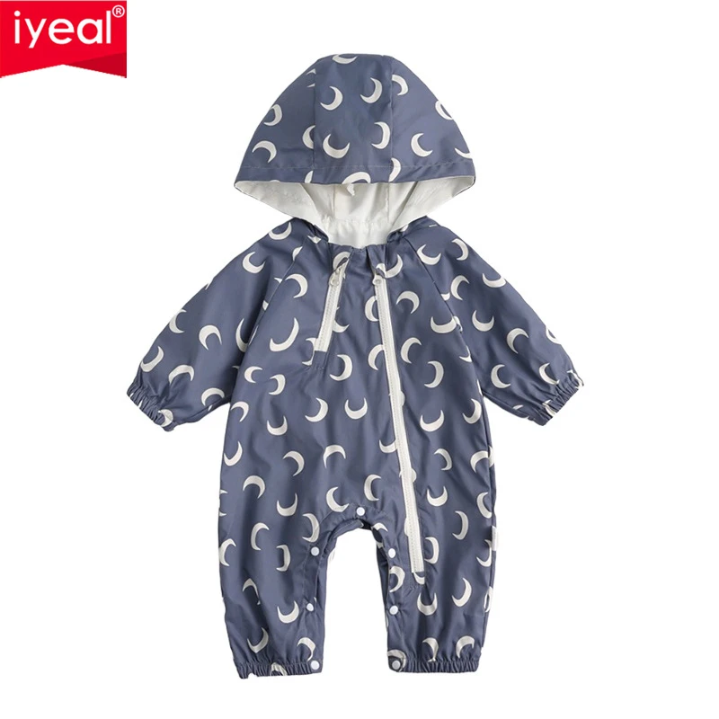 IYEAL Baby Autumn Super Cute Jumpsuit Baby Boy Girl Full Moon Hundred Day Jumpsuit Cartoon Outdoor Long Sleeved Jacket