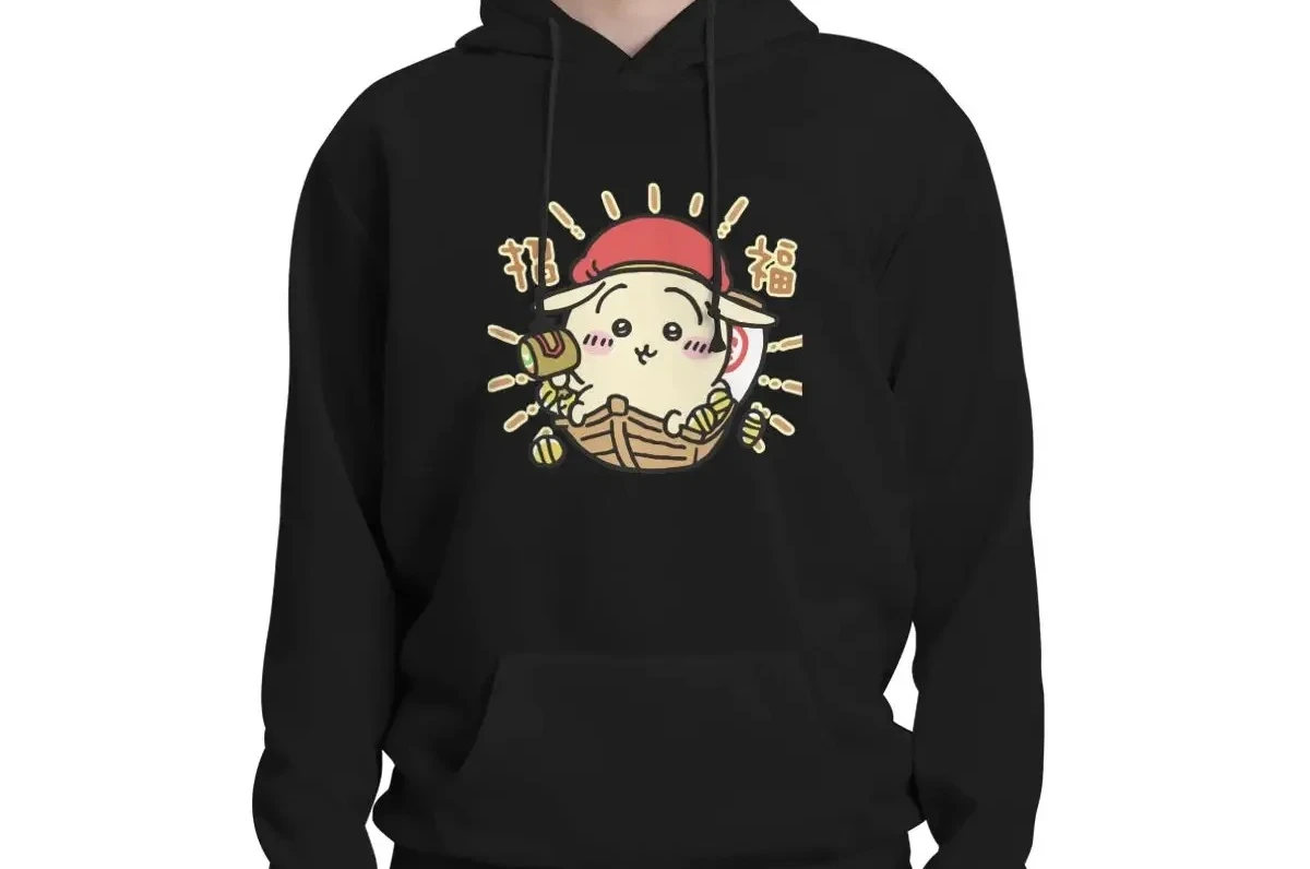 

Толстовка с капюшоном с принтом Miniso Chikawa God of Wealth Element, модная толстовка с длинными рукавами в классическом стиле