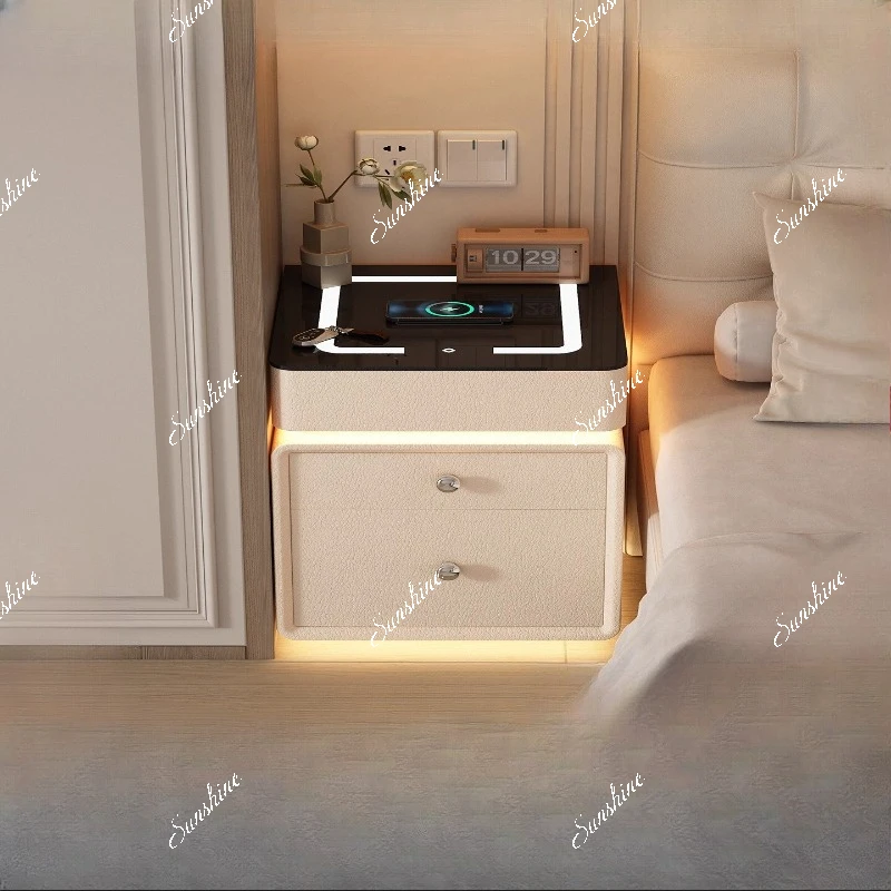 Intelligent hidden hidden bedside table popular modern simple storage cabinet  FT