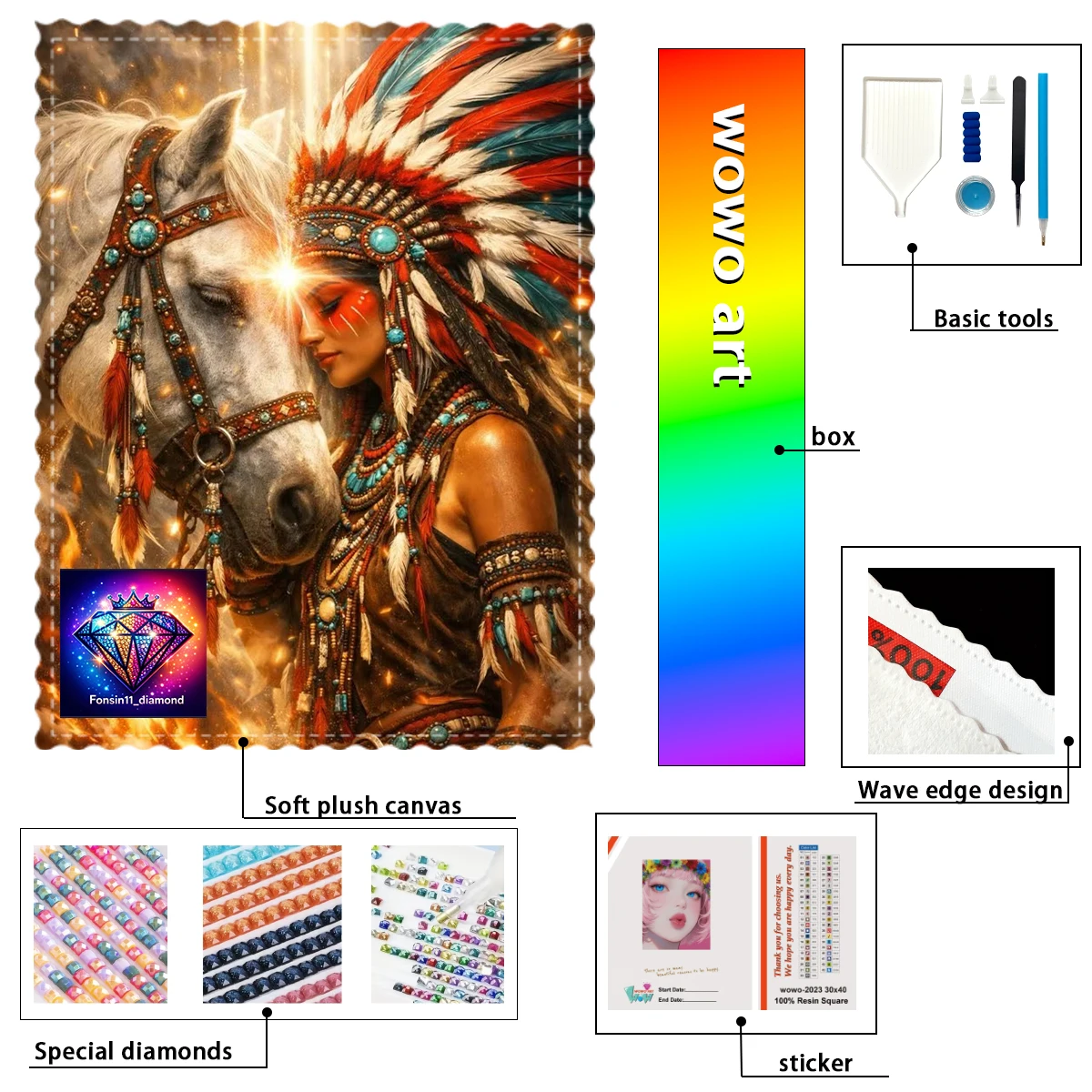 【fonsin11-diamond】indian-girl-and-100-resin-fd-ab-yg-diamond-stamping-kit-perfect-masterpiece-worth-buying