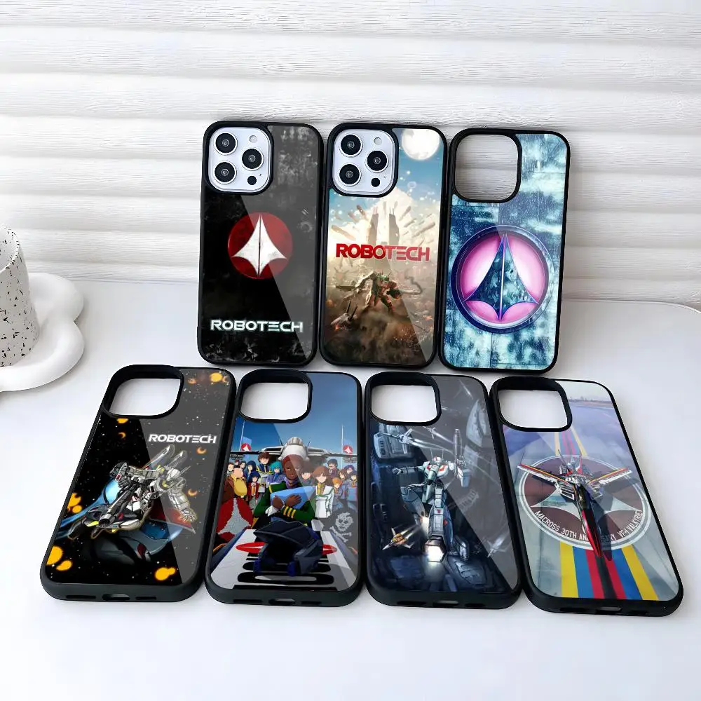 Funda para Teléfono R-Robotech Macross para iPhone 17 Air 16 15 14 13 12 11 Pro Max Mini Plus Se Xr X Xs, Carcasa de PC+TPU