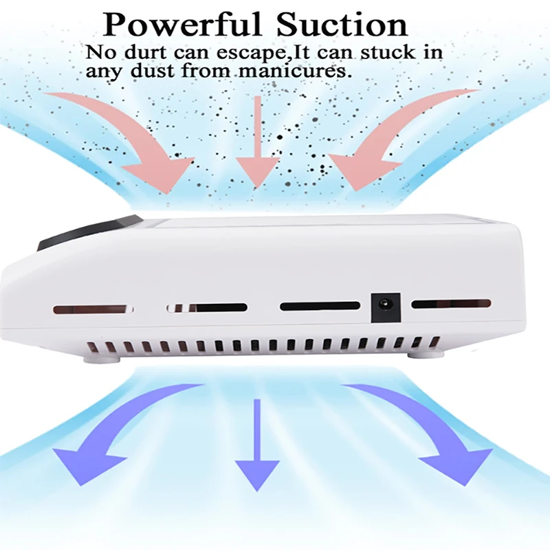 3100RPM Nail Dust Collector Strong Power Nail Vacuum Cleaner With Remove Filter Nail Extractor Fan For Manicure Machine Tools