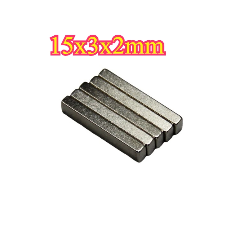 15x3x2mm Super Strong Square Magnet For Home Refrigerators, Offices DIY 15*3*2