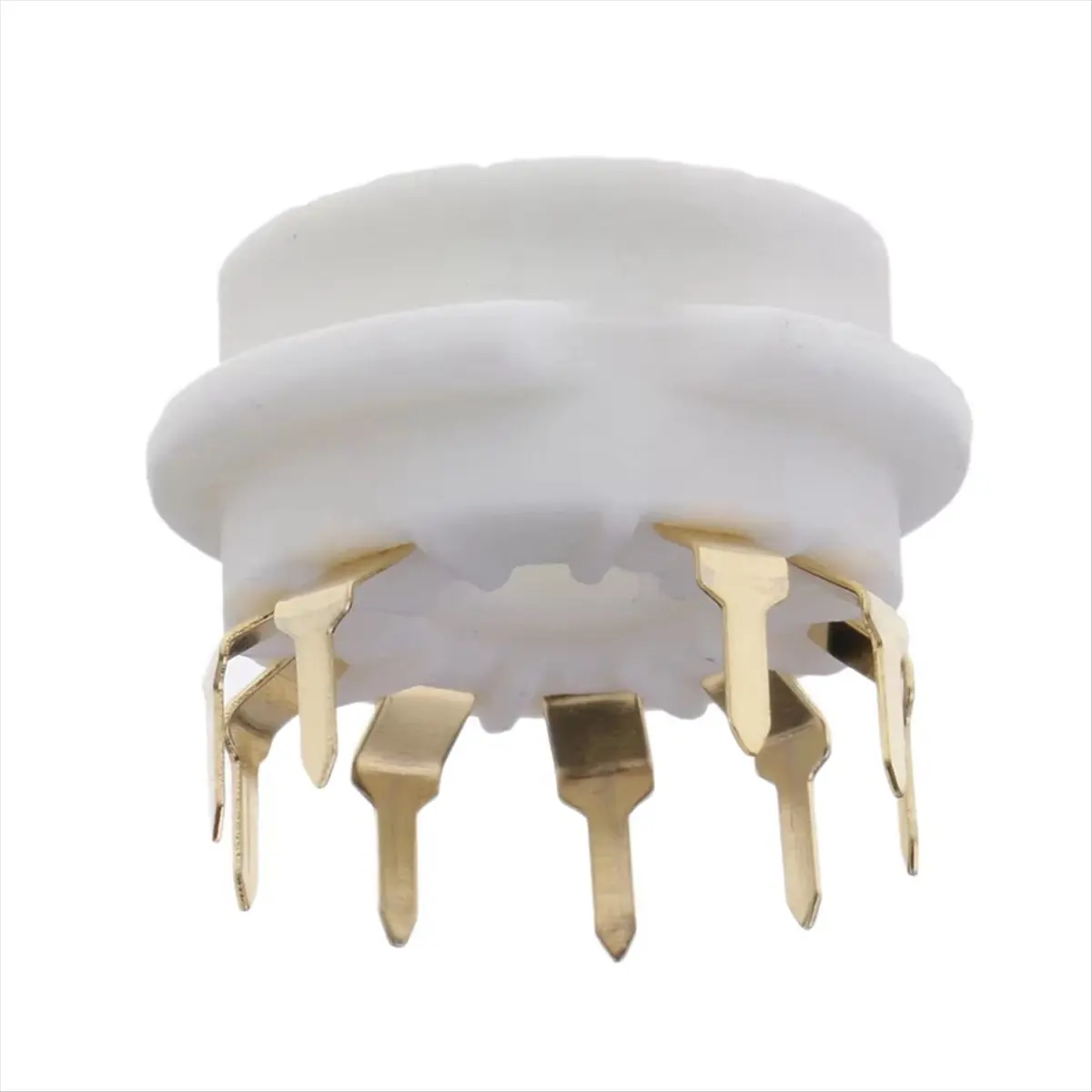 【SPECIAL OFFER】4PCS Ceramic 9 Pin Gold PCB Vacuum Tube Socket for 12AX7,12AT7,12AU7,ECC83,ECC82,E88CC, 6922 ,6p1