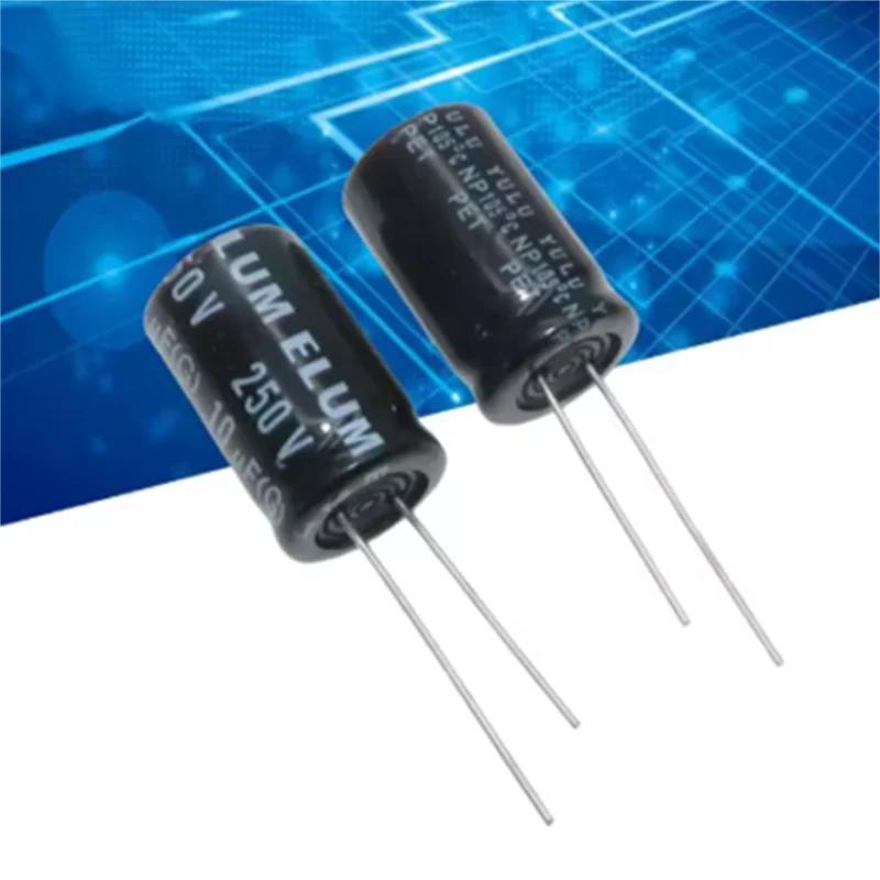 5PCS original genuine audio frequency crossover NP non-polar aluminum electrolytic capacitor 250v 10uf 13X20mm