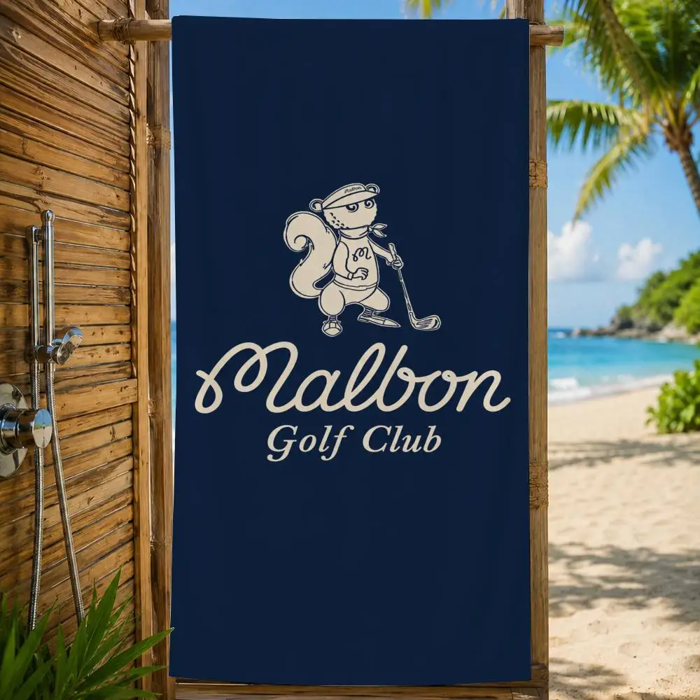 Marke Malbon Golfhandtuch, großes bedrucktes, schnell trocknendes Mikrofaser-Strandtuch, Gesichtstuch, weich, leicht, für Fitness, Camping, Spa – Detail 32