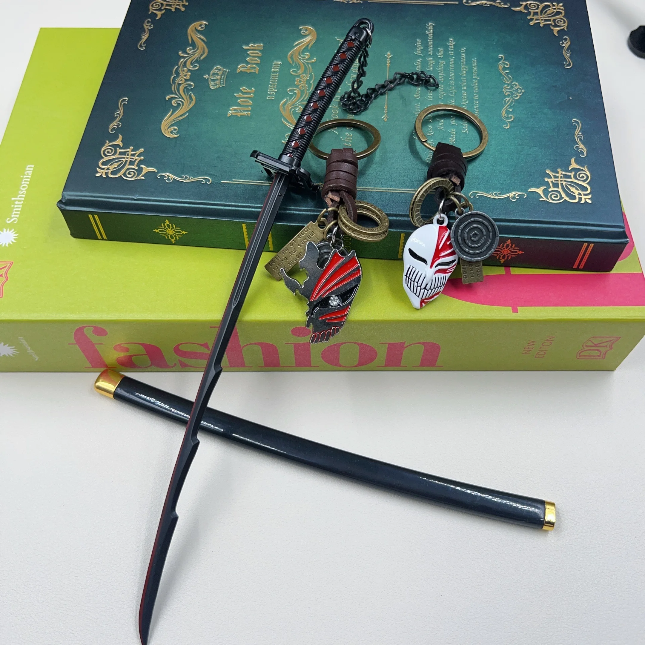 26cm Kurosaki Ichigo Ban Kai Zangetsu Keychain Anime Peripherals
