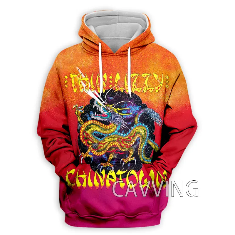 

New Fashion Women/Men's 3D Print Thin Lizzy Rock Hoodies Hooded Sweatshirts Harajuku Hoodie Sweatshirts Tops Clothing