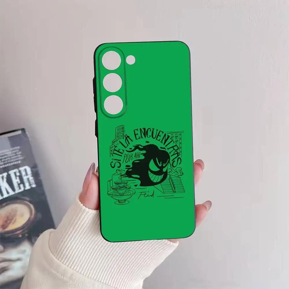 Funda de teléfono Feid Ferxxo SIXDO MOR para Samsung Galaxy A73,72,51,53,52,71,22,5G,Note,J7,8,9 funda negra suave