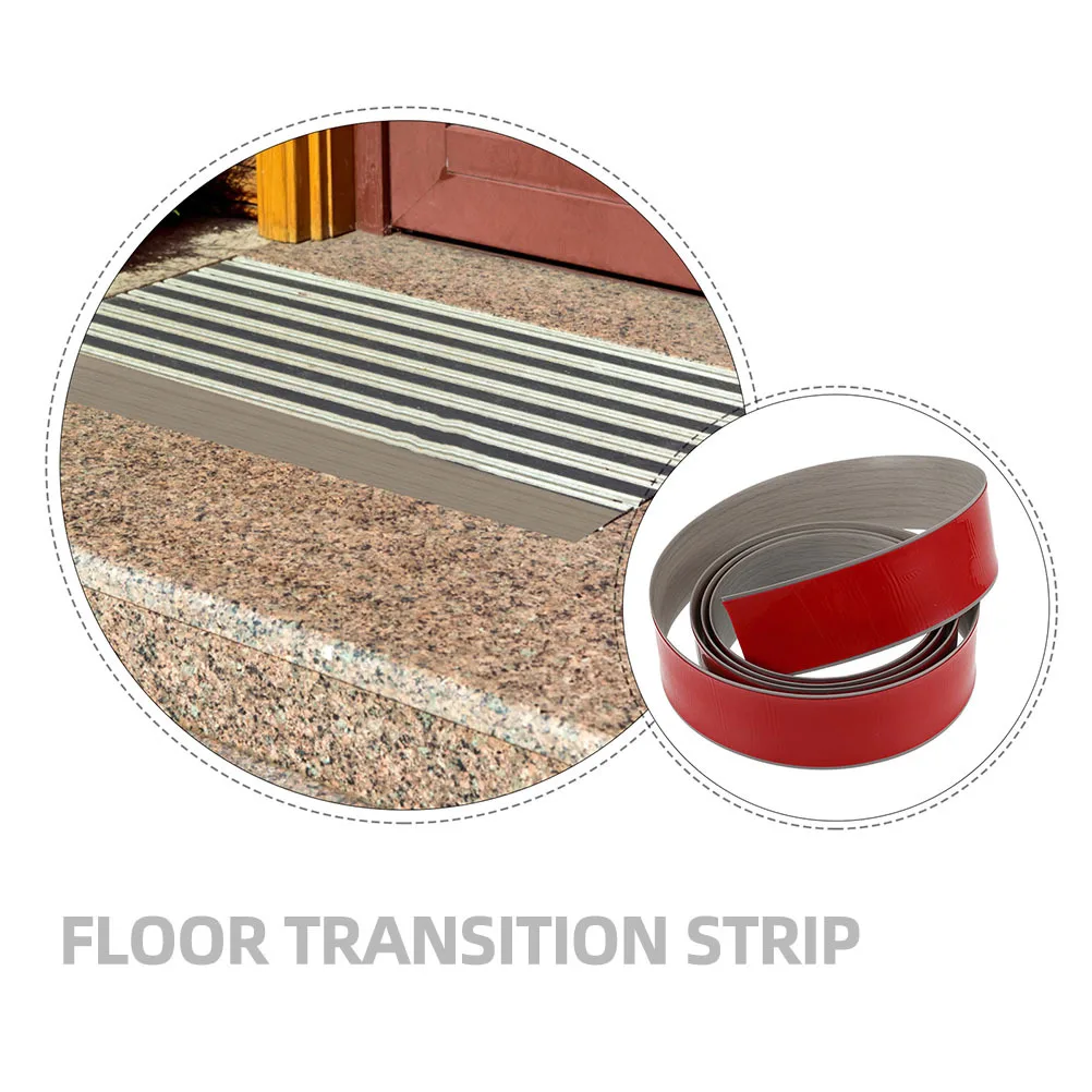 

Self Adhesive Floor Transition Strip 2M Grey Wood Grain For Doorway Carpet To Tile Laminate Edge Trim Pvc Rubber Divider Gap