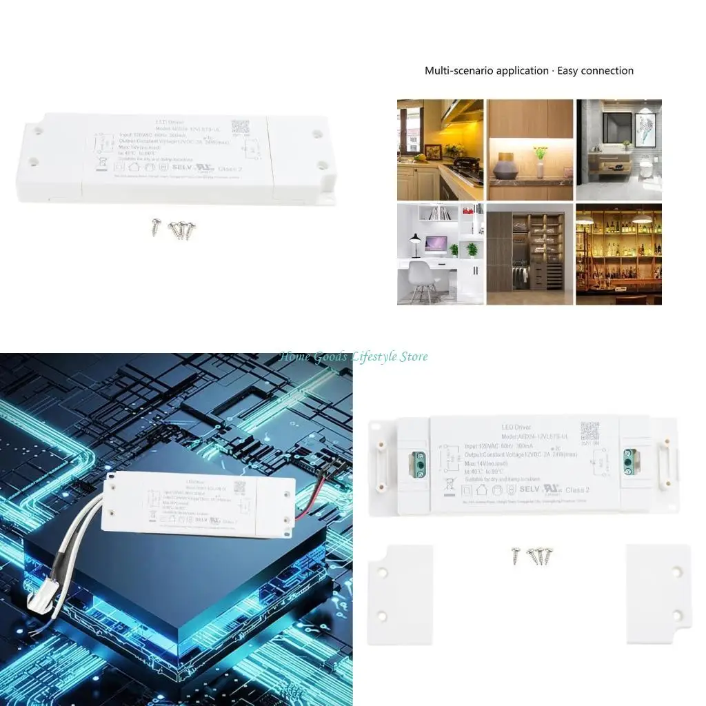 

E74E 12 В 24 Вт светодиодный драйвер с регулируемой яркостью, источник питания с регулируемой яркостью, электронный для проекта