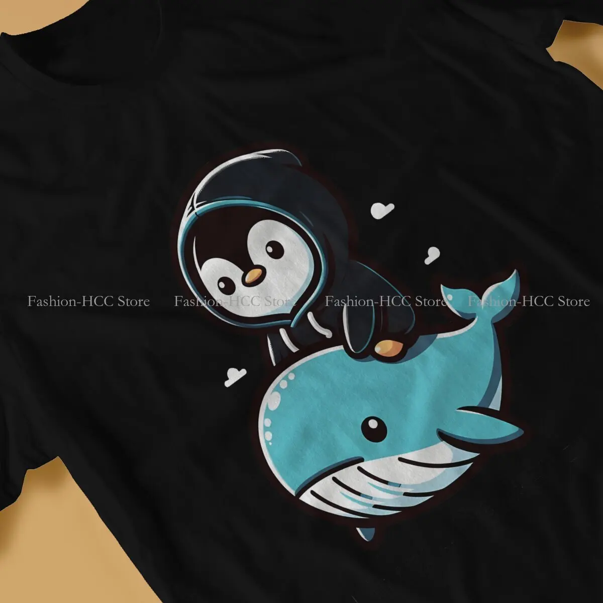 Penguin Polyester TShirt for Men Linux  Docker Humor Casual Tee T Shirt Novelty Trendy