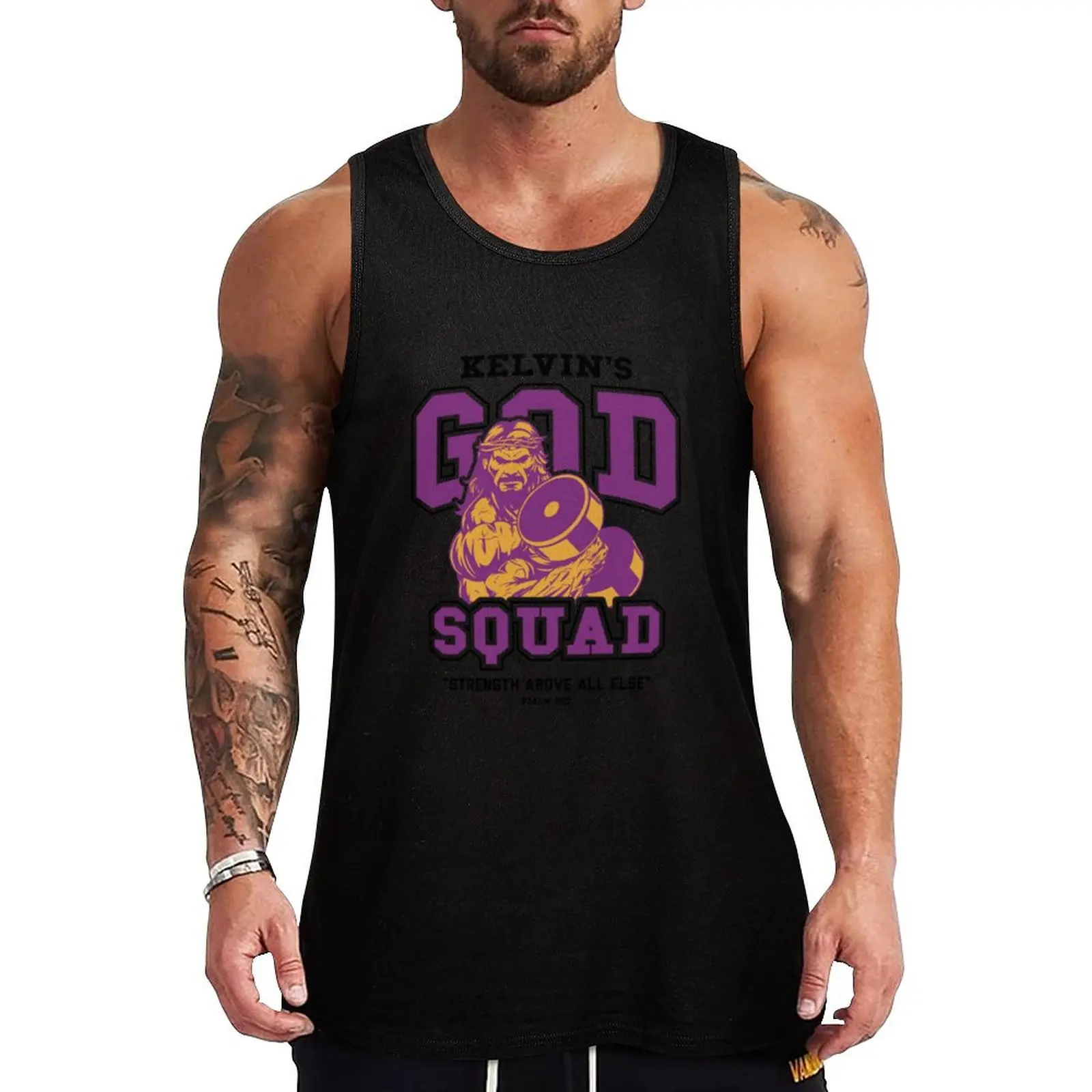 Righteous Gemstones God Squad Tank Top sleeveless shirt man gym vest for men t-shirt Men's