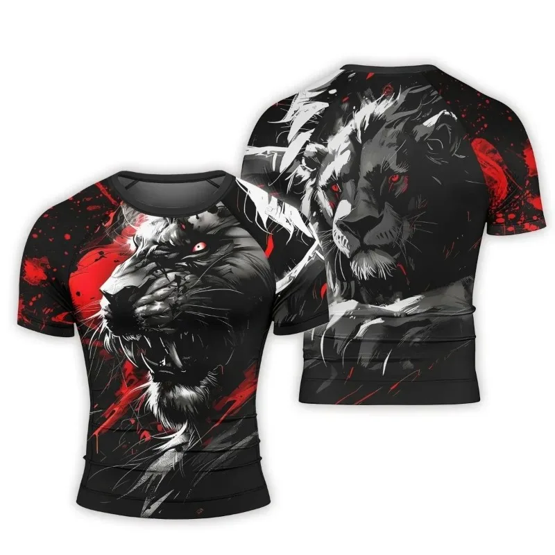 26 Year New 3D Fashion Personalized Printed Adult and Children's Shoulder Tight Fitness Training Clothing