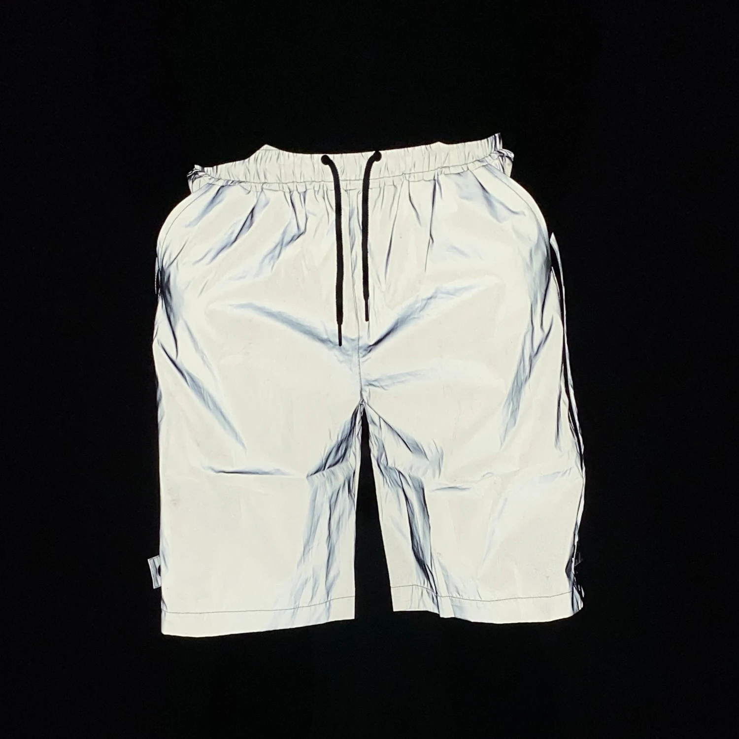 

Мужские светоотражающие шорты-карго высокой видимости, безопасные шорты для ночного бега на молнии сбоку, городская уличная одежда, повседневные шорты свободного покроя