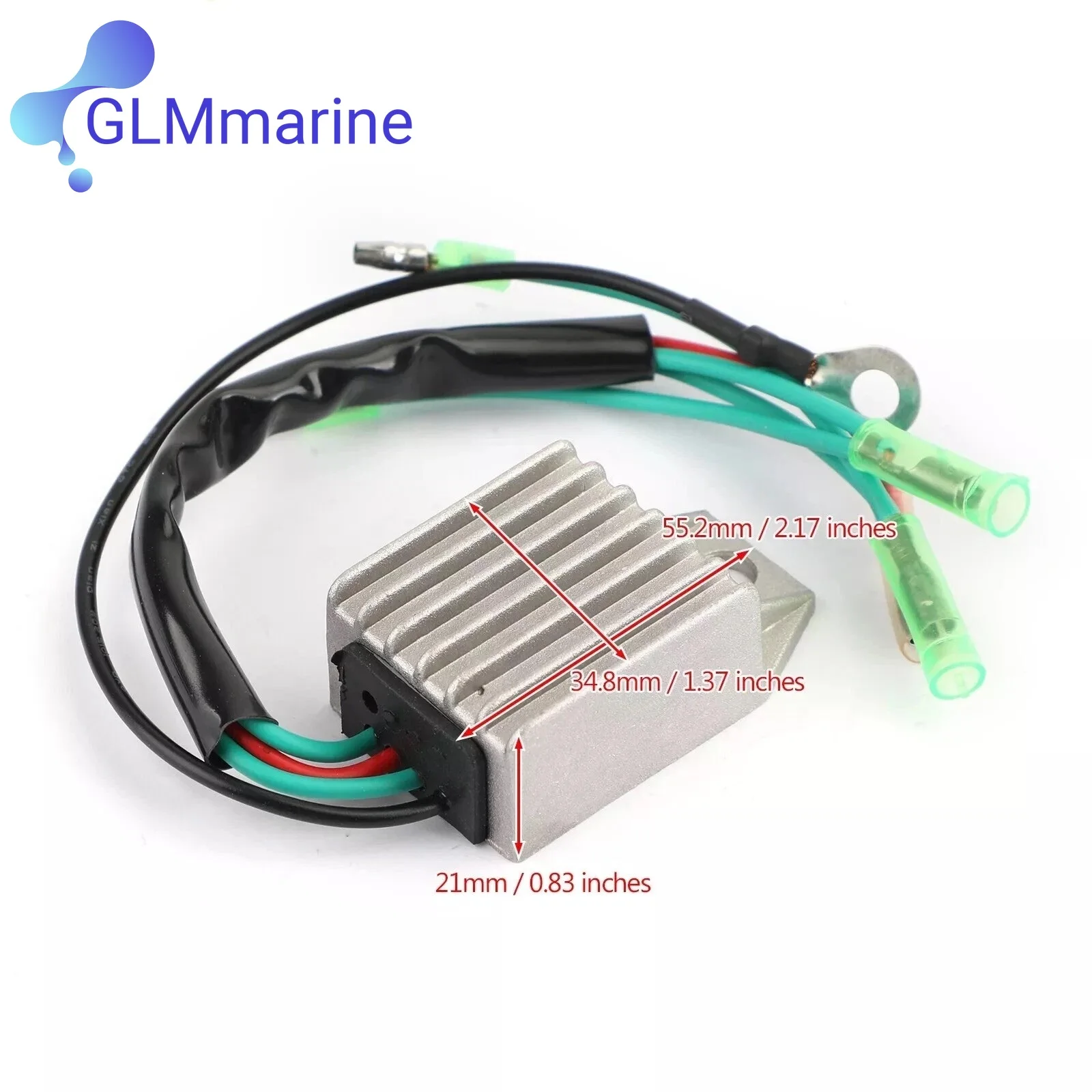 

6J8-81960-00 Fit for Yamaha 50H F8B F9.9B 9C F13.5A F15A M(W/E/D/T/H/O)S/L M(E)HS/L EHS/L Outboard Motor Regulator Rectifier