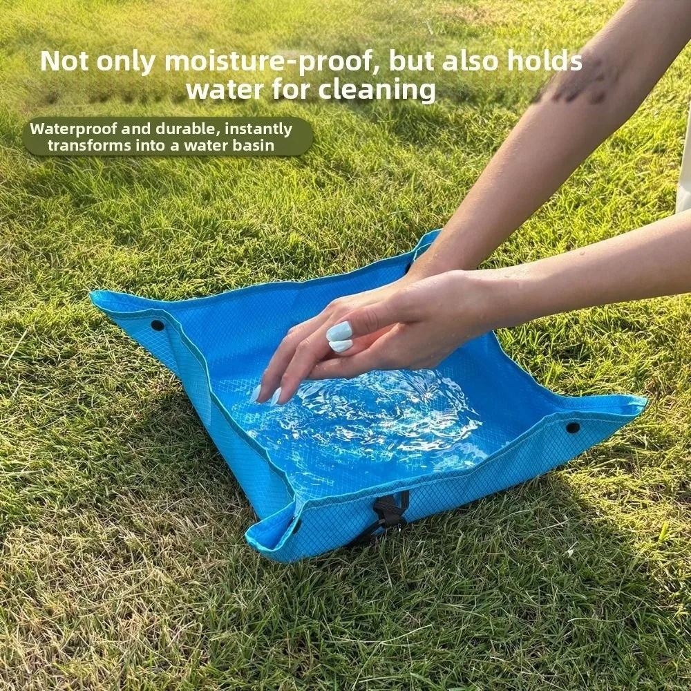 Ultra Light Folding Seat Cushion Waterproof Foldable Portable Camping Mat Convenient Dual Purpose Picnic Fruit Tray
