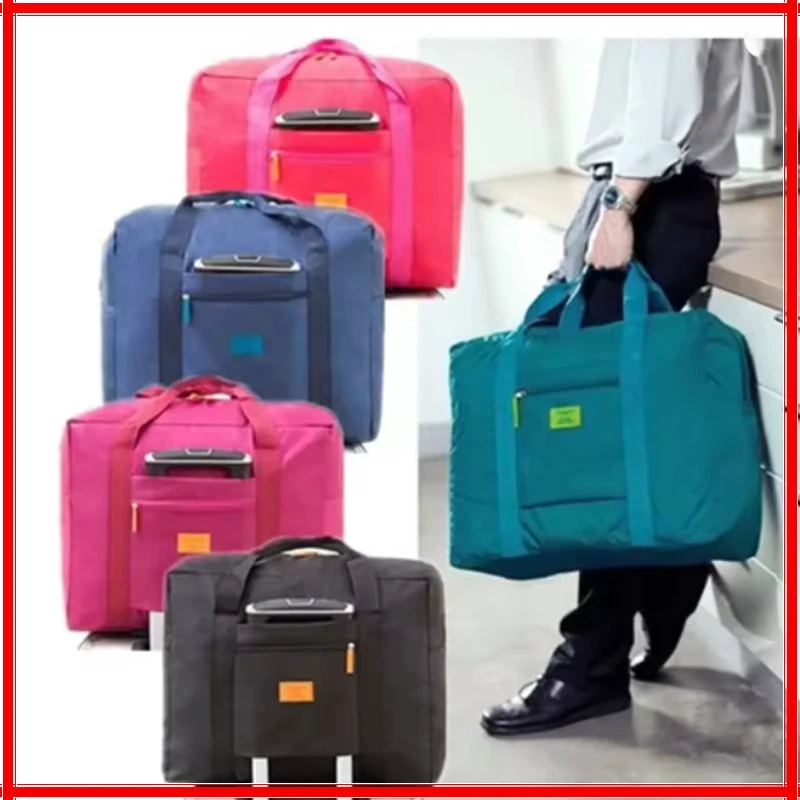 Foldable Travel Duffel Bag Lightweight Travel Bag for Women and Men Tote Carry On Luggage Bag Weekender Overnight Bag