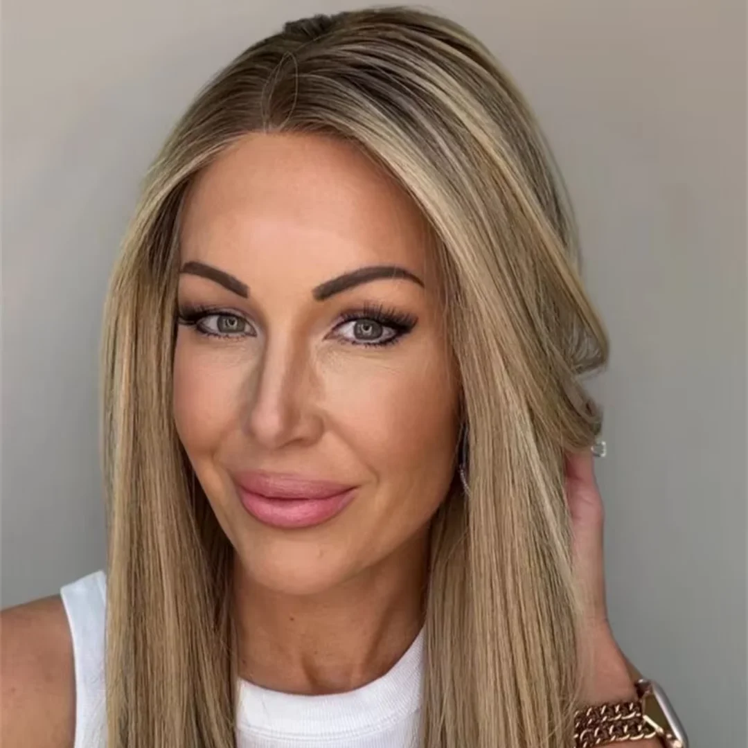HD Lace Wig Highlight Blond Natural Silky Straight 24Inch with for Women Pre-Plucked Transparent Lace Frontal Versatile Hair Wig